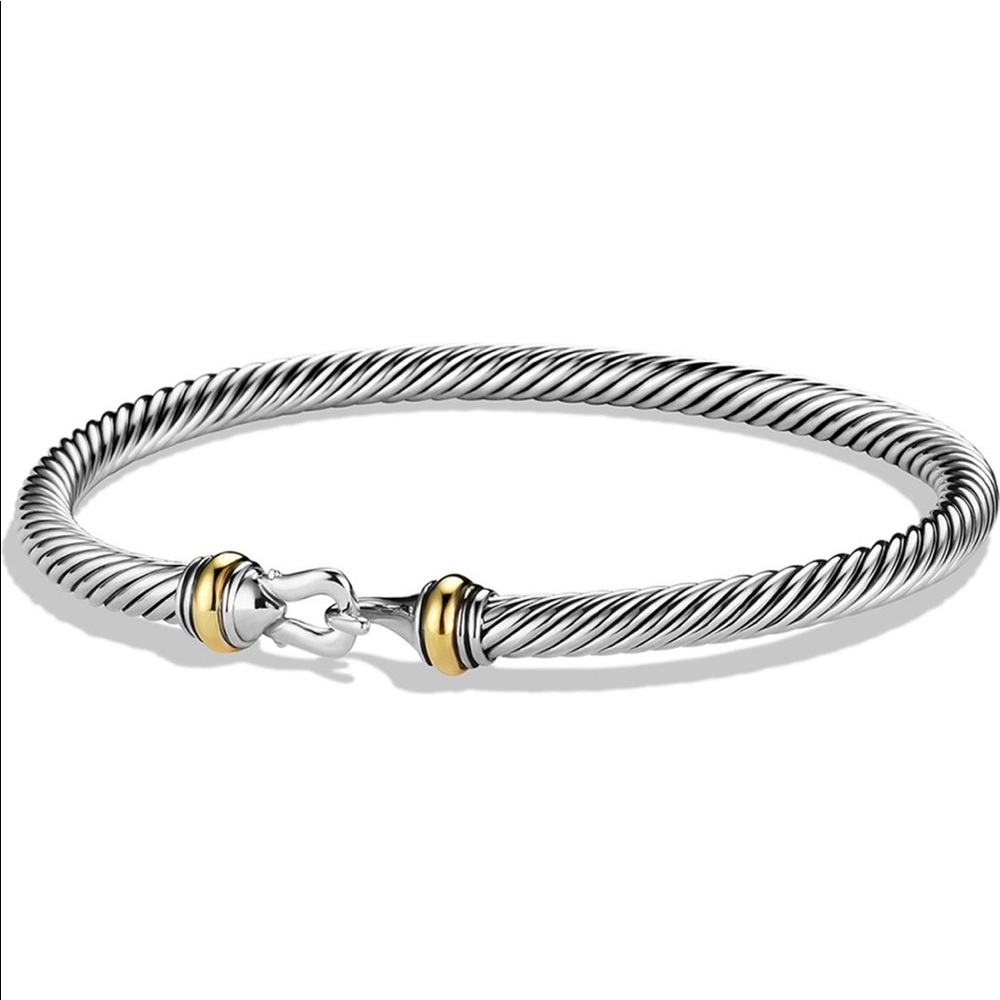 NEW David Yurman cable buckle bracelet with Gold